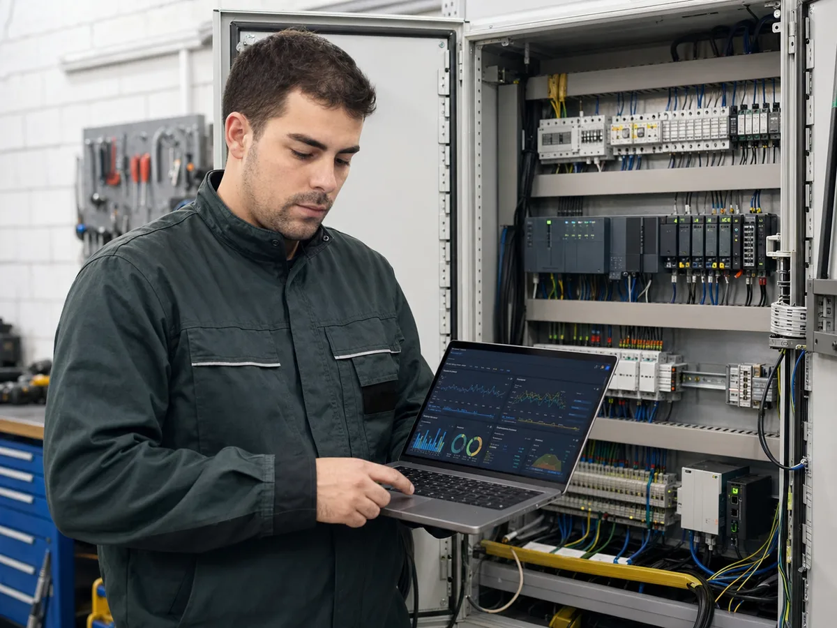 Integraleon revisando automatización industrial y adquisición de datos